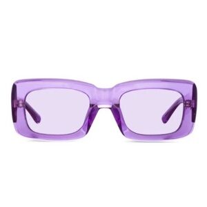 Attico Rectangular  Purple Sunglasses